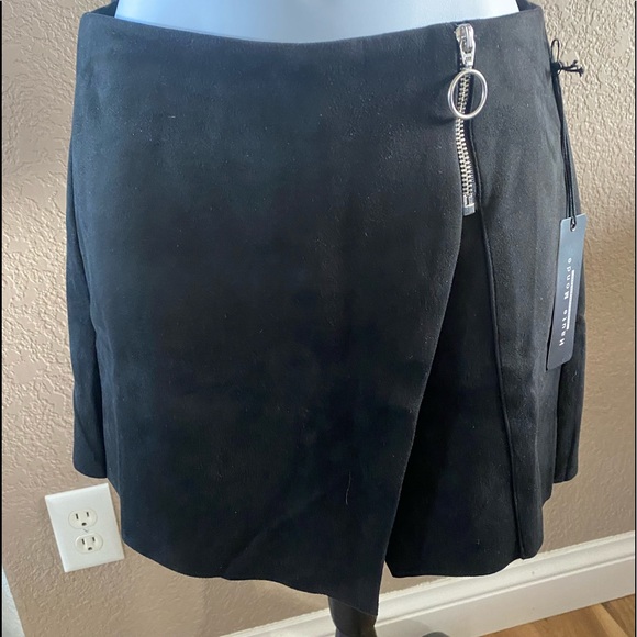 Haute Monde Pants - Faux Suede Skort